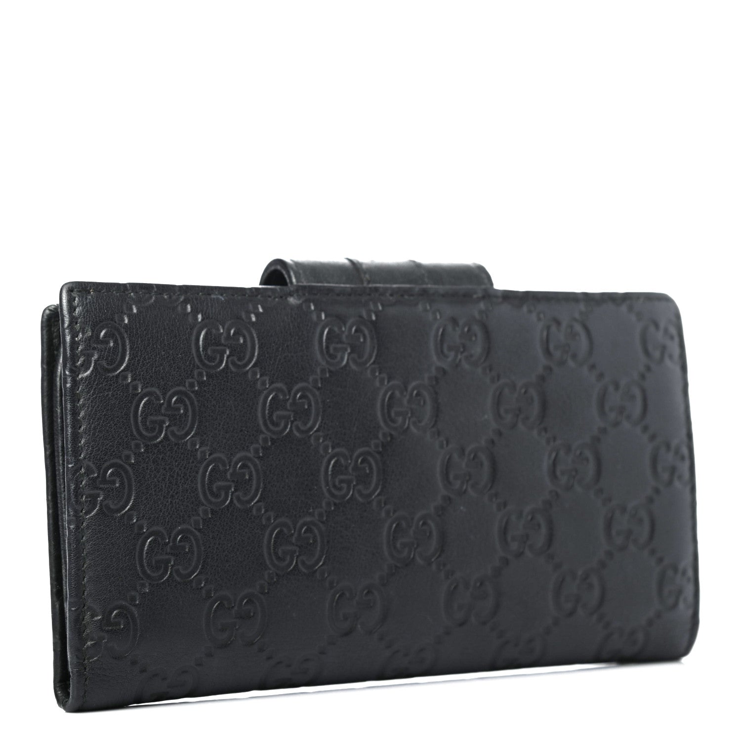 Gucci Guccissima Ladies Web Long Wallet Black 2 of 4