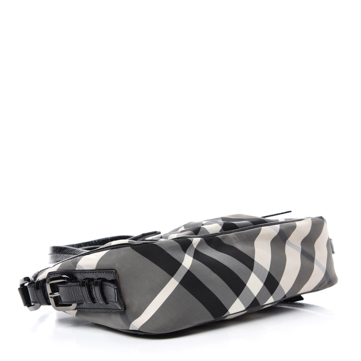 Burberry Nylon Beat Check Shoulder Bag Black 4 of 11