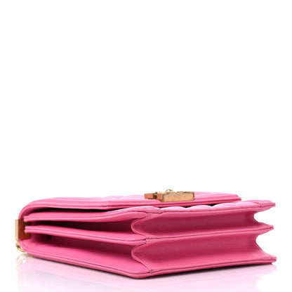 Chanel Caviar Quilted North South Boy Flap Pink 4 of 9