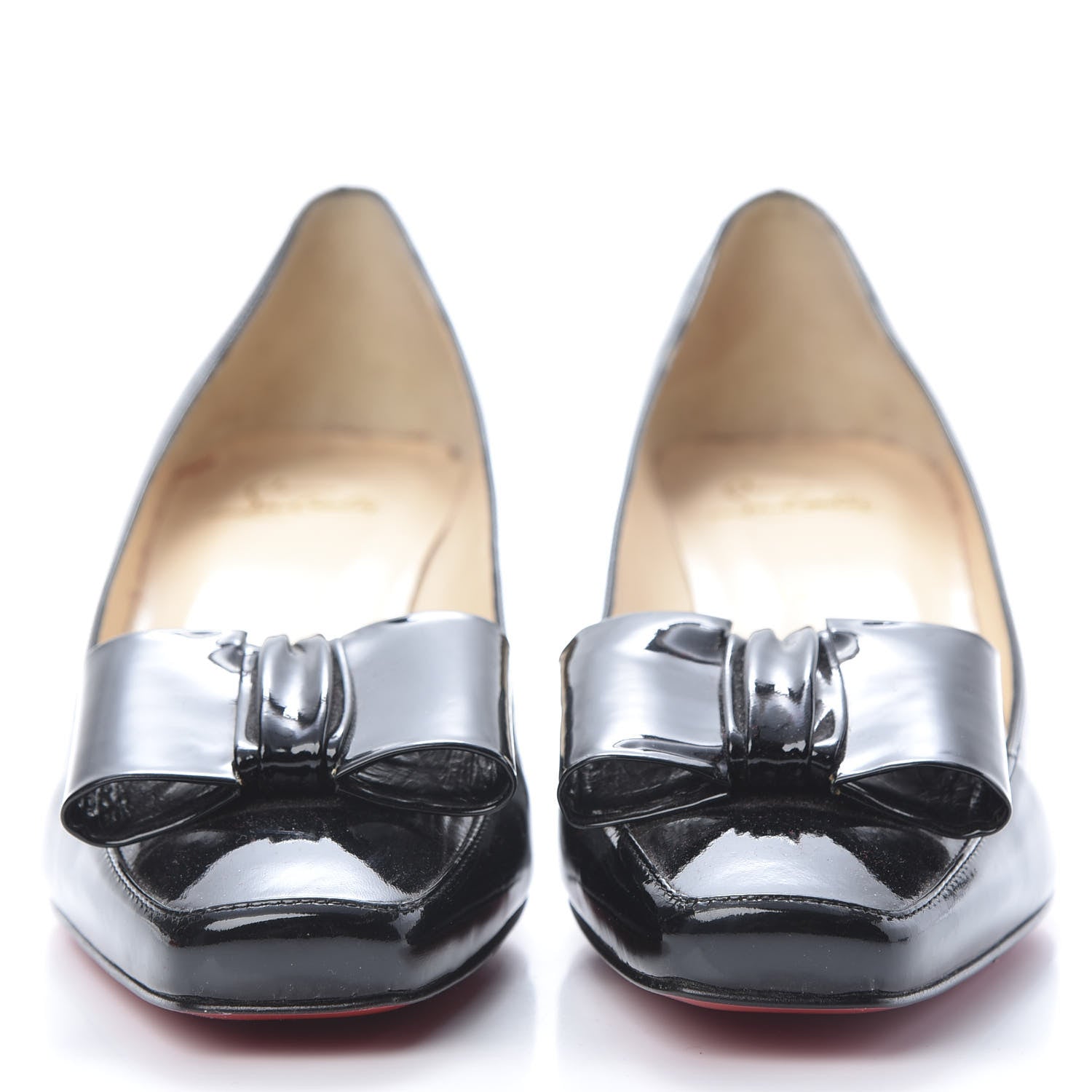 Christian Louboutin Patent Bow Pumps 39 Black 2 of 10