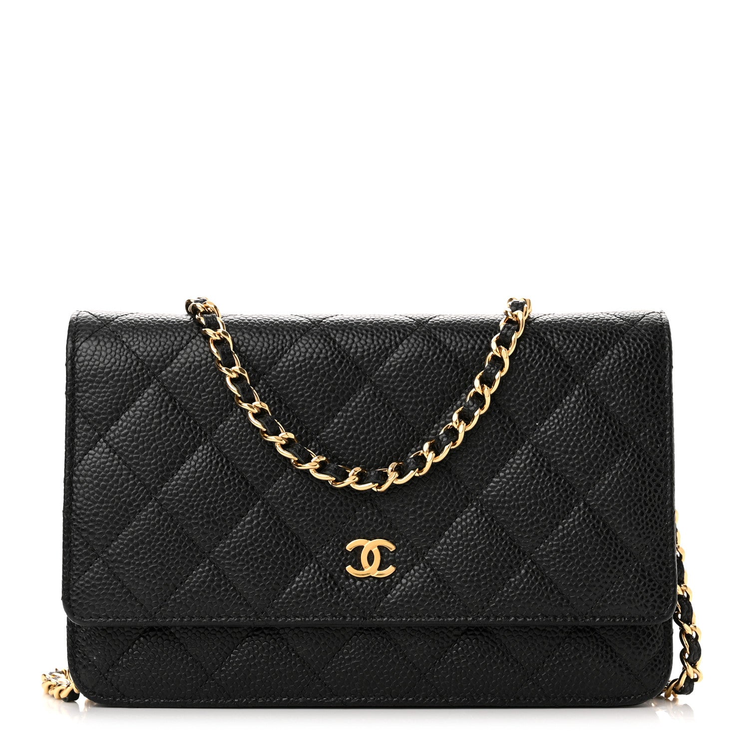 Chanel Caviar Quilted Wallet on Chain WOC Black 1 of 13