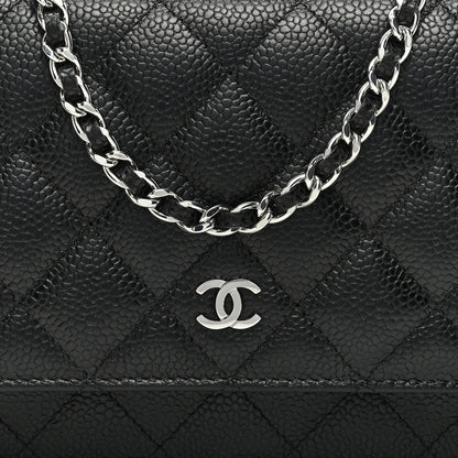 Chanel Caviar Quilted Wallet on Chain WOC Black 8 of 10