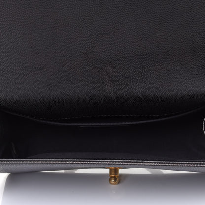 Chanel Caviar Chevron Quilted Medium Boy Flap Black 4 of 4