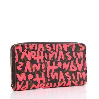 Louis Vuitton Monogram Graffiti Zippy Wallet Fuchsia 3 of 9