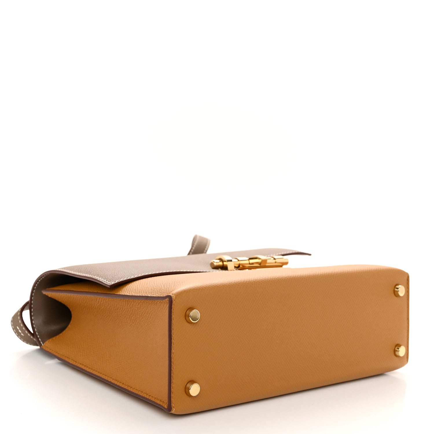 Hermes Epsom Bi-Color Verrou 21 Sesame Etoupe 4 of 10