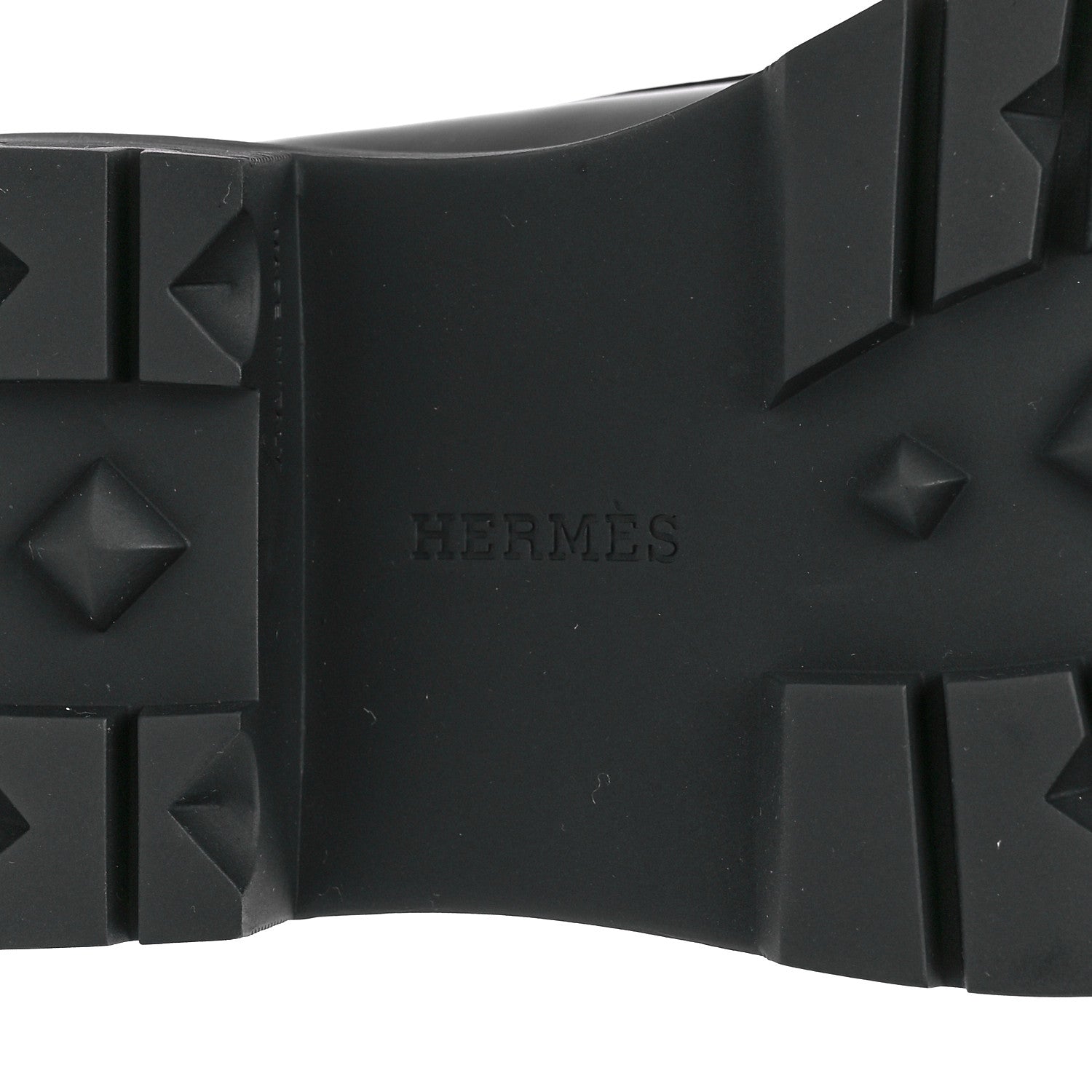 Hermes Glazed Calfskin Womens Hitch Loafers 37.5 Black 6 of 9