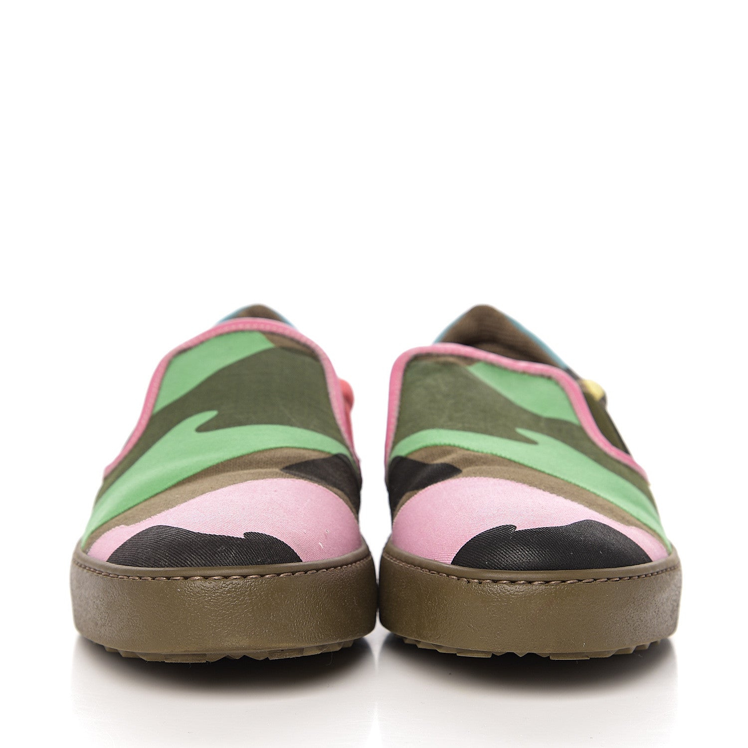 Valentino Garavani Canvas Womens Rockstud Slip On Sneakers 37 Camouflage 2 of 11