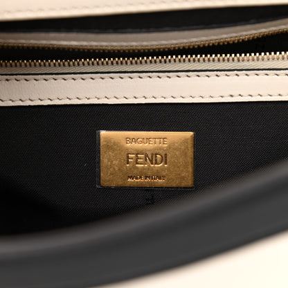 Fendi Nappa Apolo Bi-Color Chain Baguette Uovo Black 6 of 8