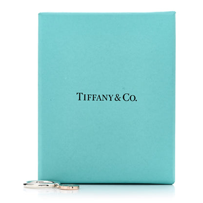 Tiffany Sterling Silver Rubedo Return to Tiffany Round Charm Ring 50 5.5 6 of 6
