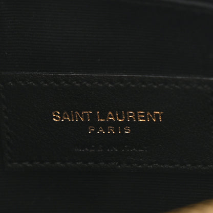 Saint Laurent Calfskin Matelasse Monogram Cassandre Tablet Pouch Black 6 of 9