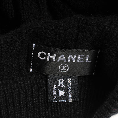 Chanel Cashmere Chain CC Beanie Black 7 of 7