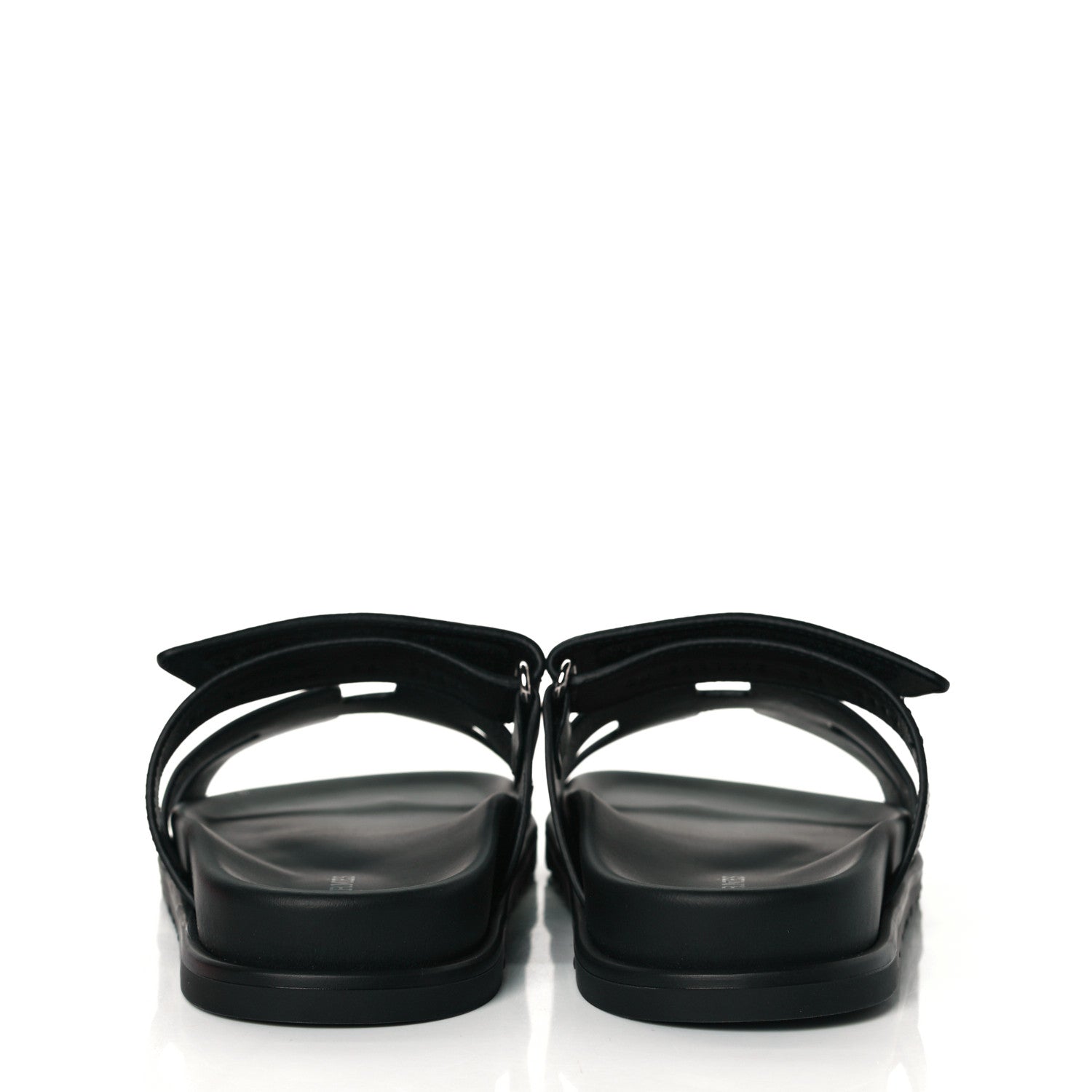 Hermes Calfskin Womens Chypre Sandals 36 Black 5 of 9