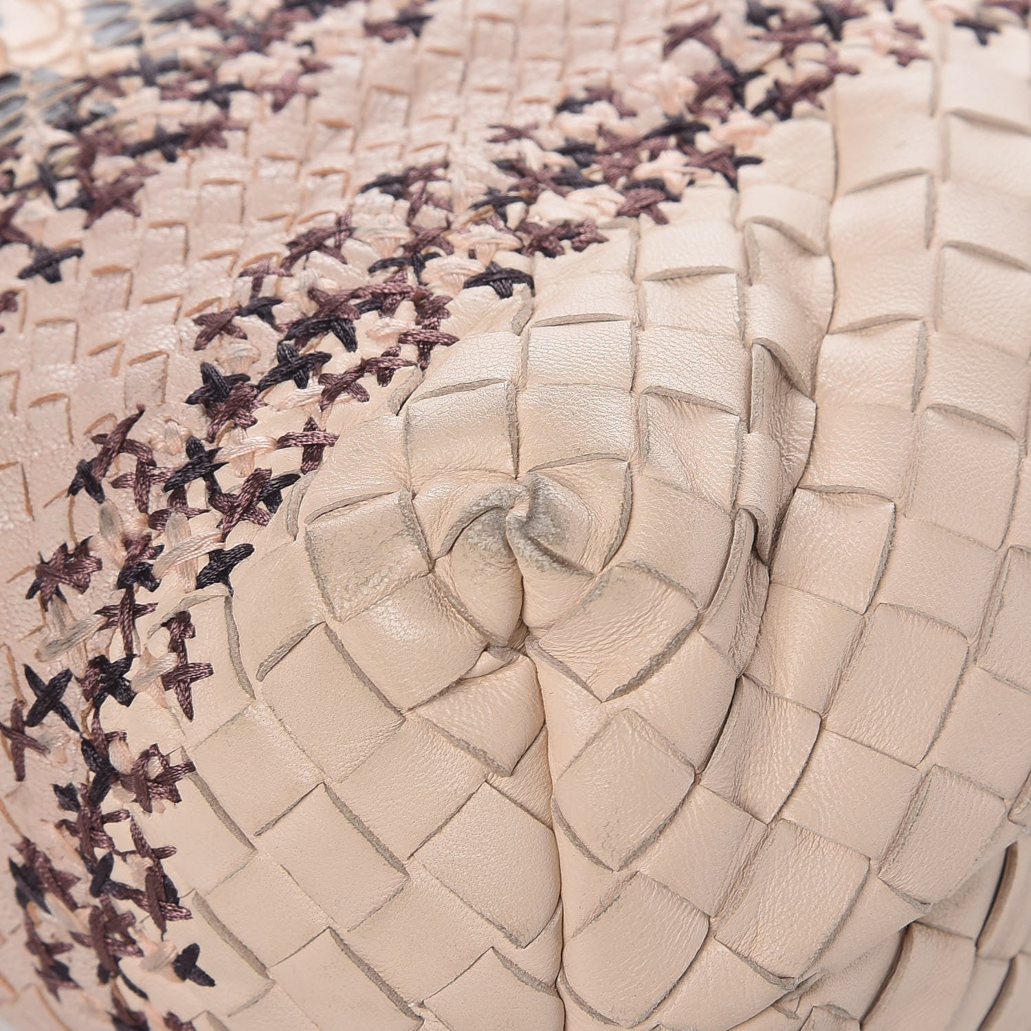 Bottega Veneta Python Nappa Intrecciato Olimpia Bag Natural 12 of 18