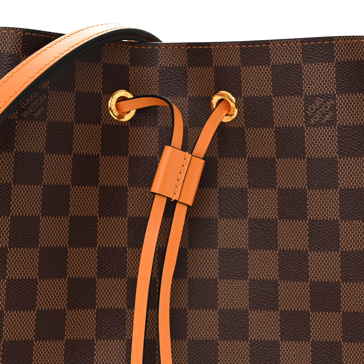 Damier Ebene Neonoe MM Safran