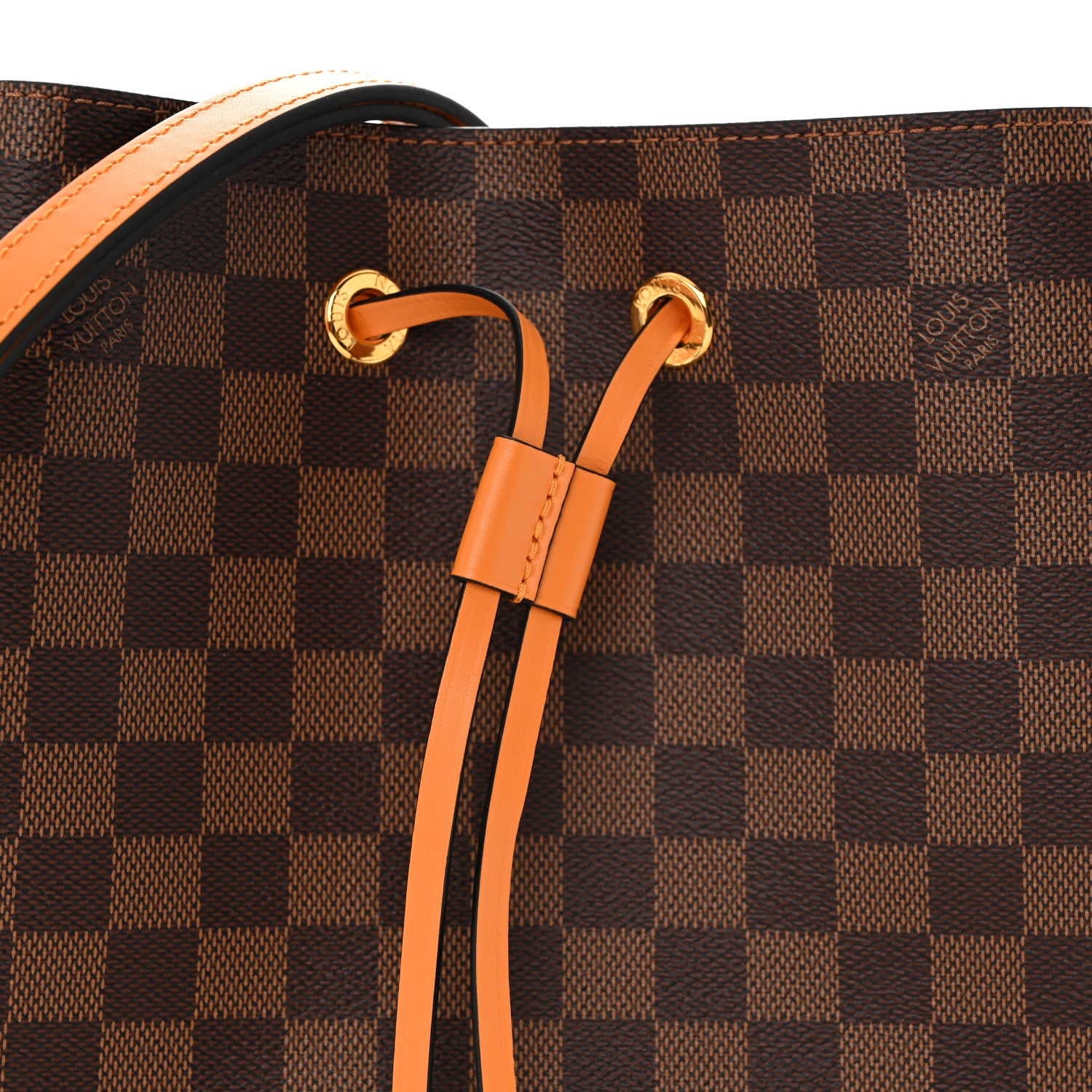 Louis Vuitton Damier Ebene Neonoe MM Safran 7 of 9