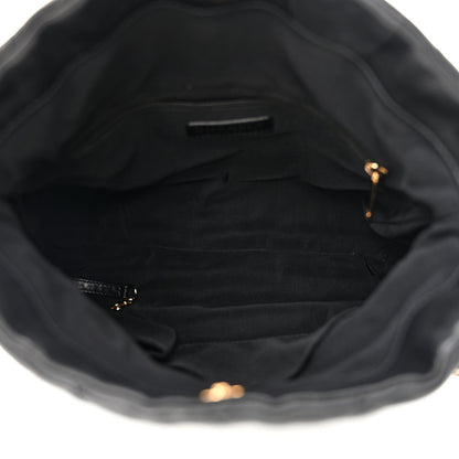 Chanel Calfskin Quilted Medium Chain Me Hobo Black 5 of 11