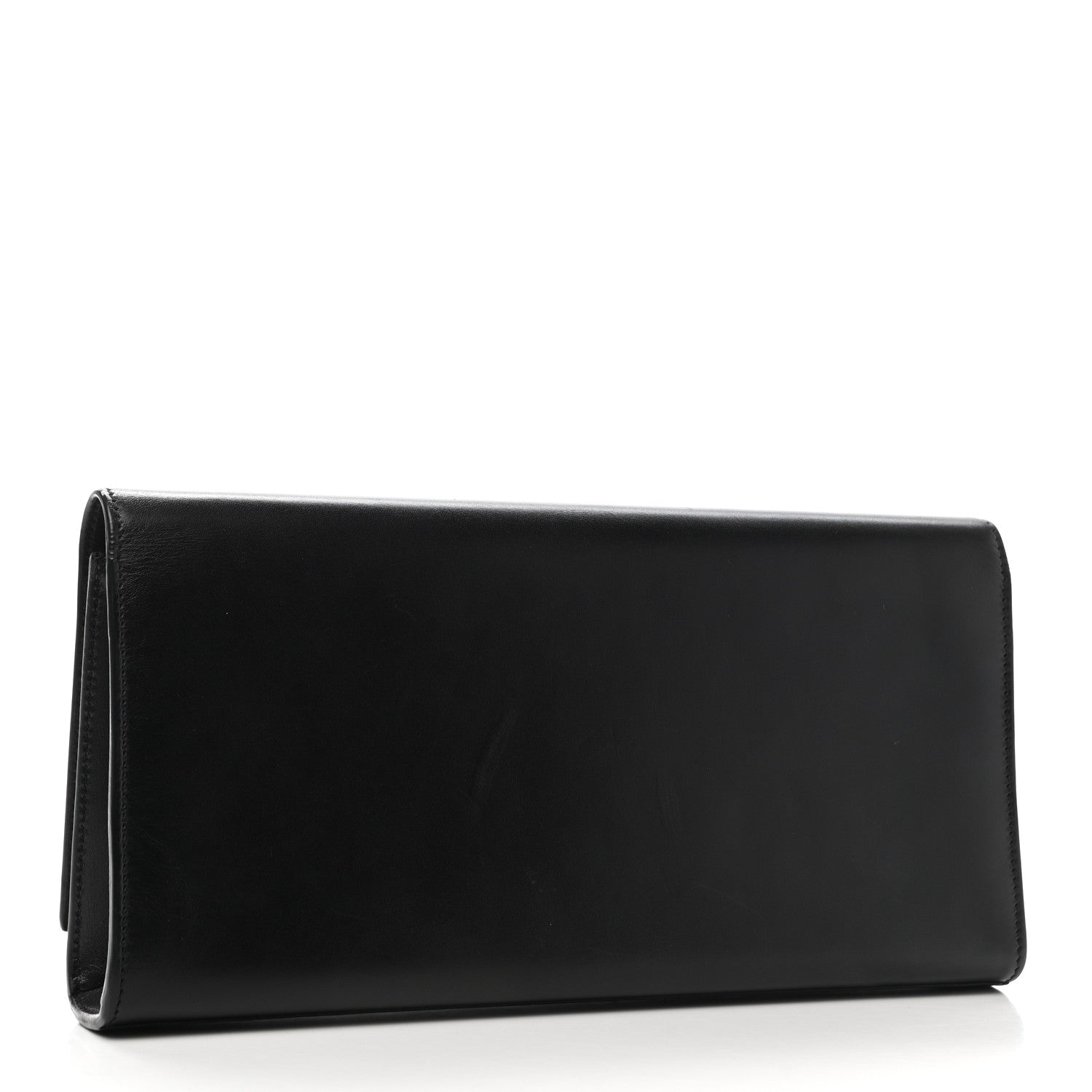 Saint Laurent Calfskin Classic Monogram Cassandre Clutch Black 3 of 6