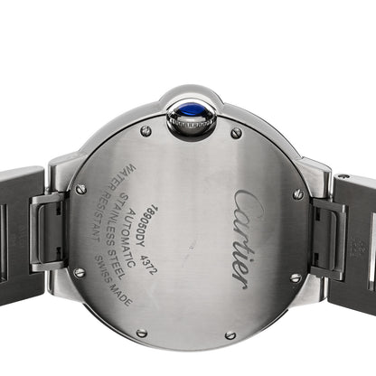 Cartier Stainless Steel Diamond 36mm Ballon Bleu De Cartier Automatic Watch 4 of 5