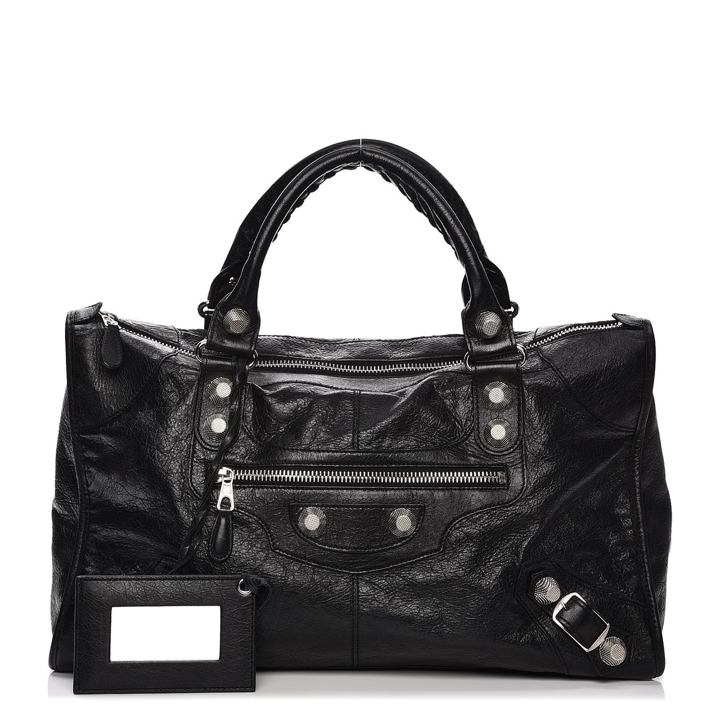 Agneau Giant 21 Silver Hardware Work Black