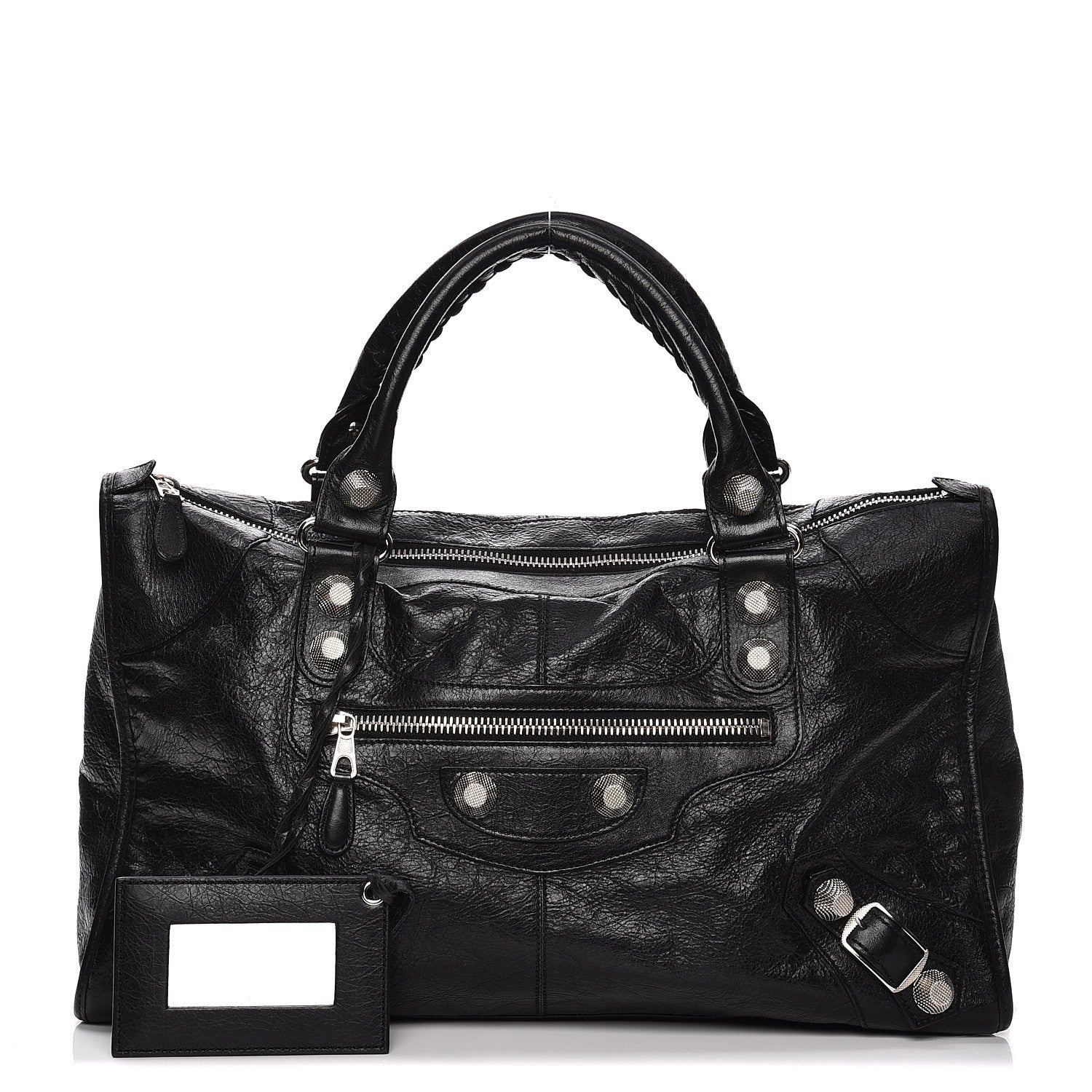 Balenciaga Agneau Giant 21 Silver Hardware Work Black 1 of 9