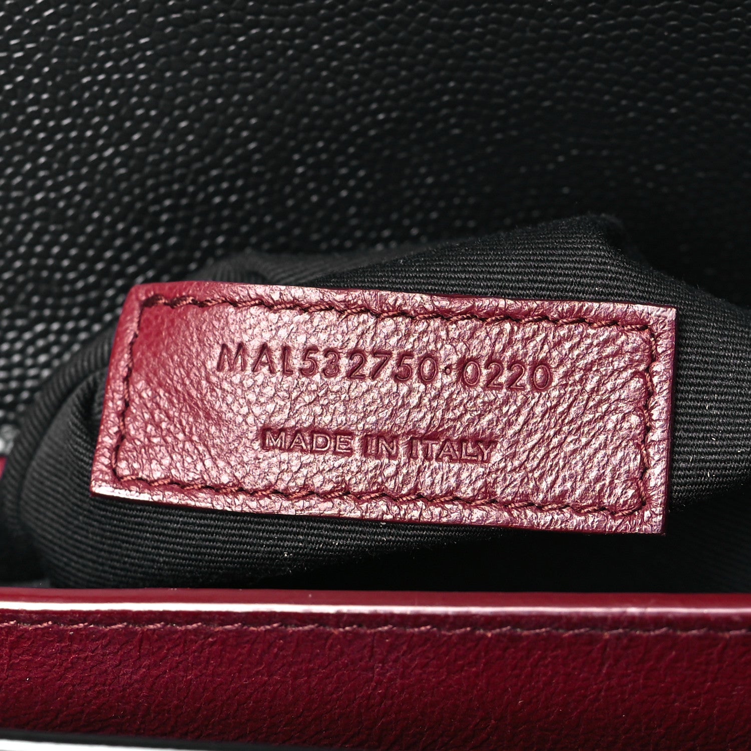 Saint Laurent Grain De Poudre Monogram Cassandra Clasp Bag Black Rouge Legion 7 of 10