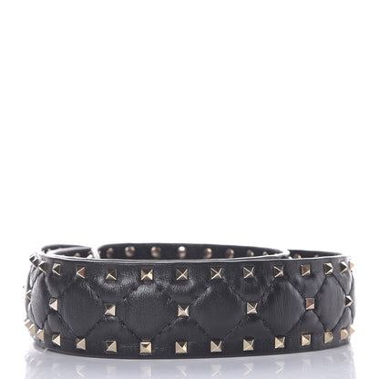 Valentino Garavani Lambskin Rockstud Spike Shoulder Strap Black 2 of 4