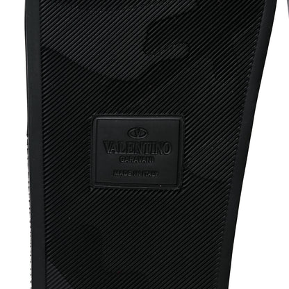 Valentino Garavani Rubber VLTN Pool Slide Sandals 38 Black 6 of 7
