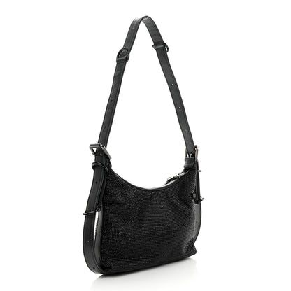 Givenchy Satin Strass Mini Voyou Boyfriend Party Bag Black 3 of 10
