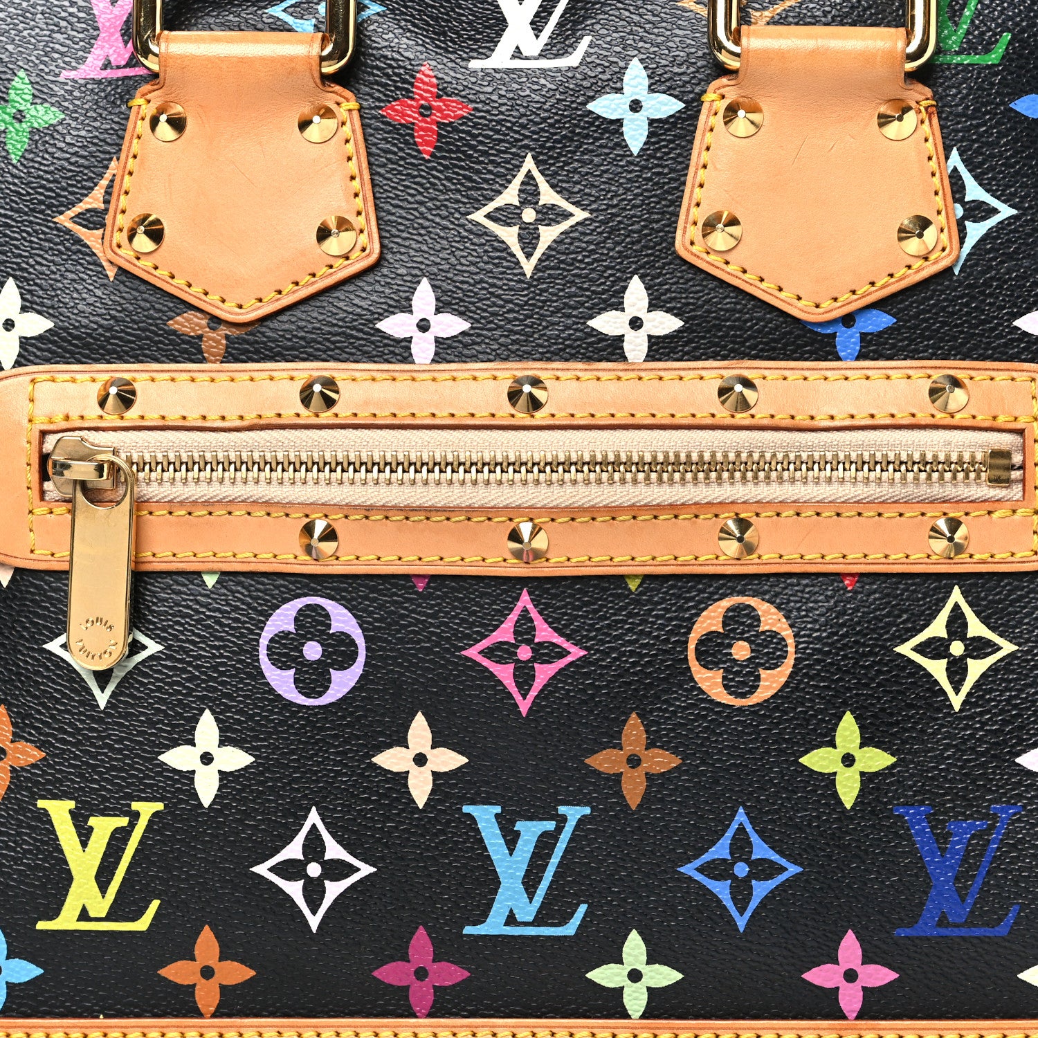 Louis Vuitton Monogram Multicolor Alma PM Black 7 of 10