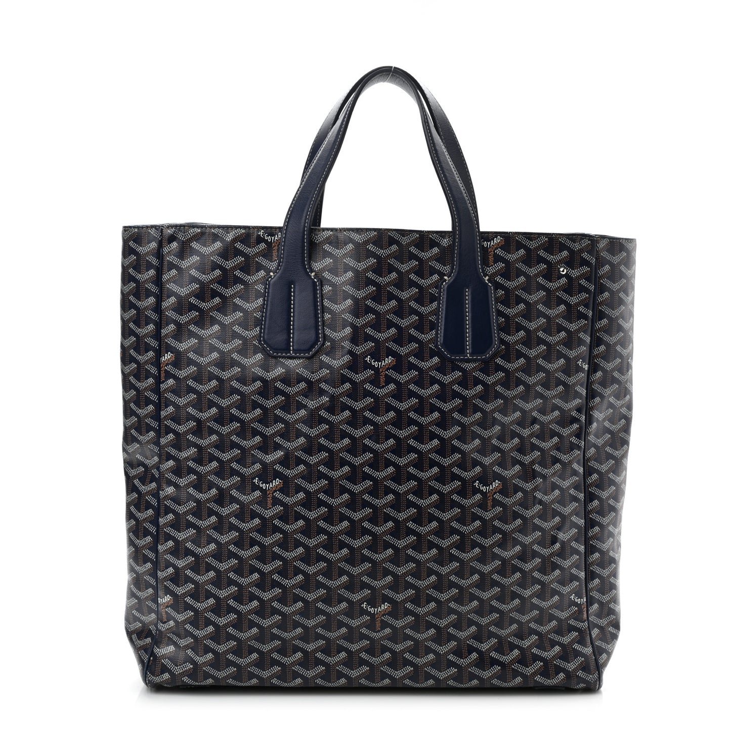 Goyardine Voltaire III Tote Navy