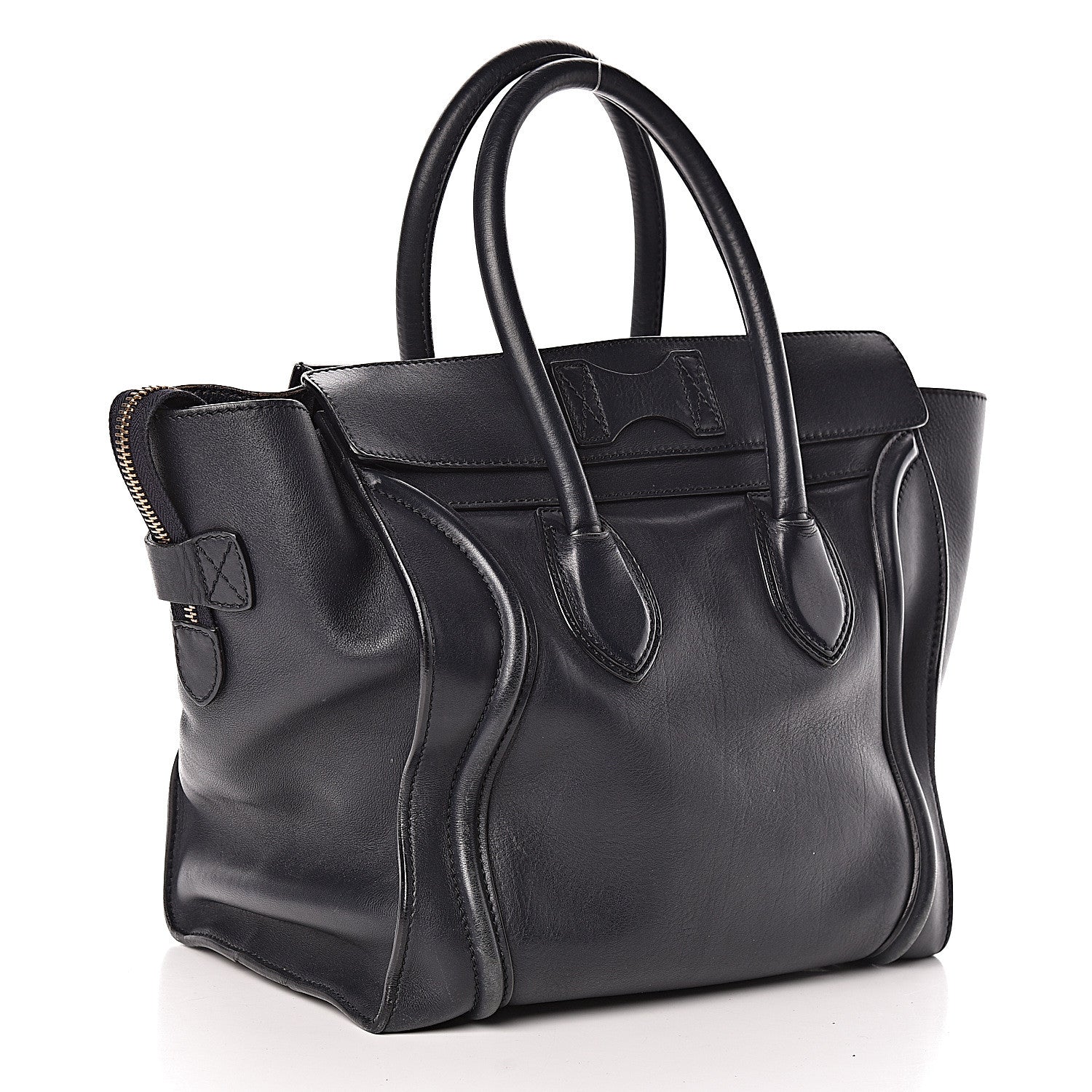 Celine Smooth Calfskin Mini Luggage Navy Blue 3 of 12