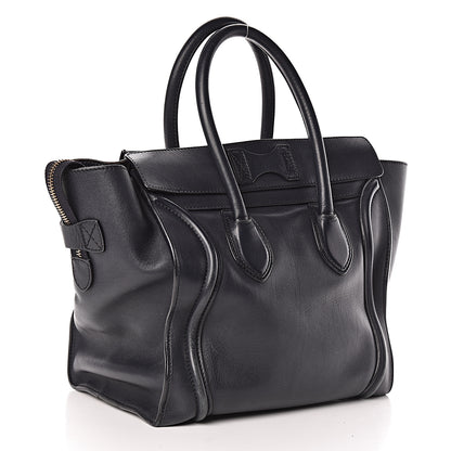 Celine Smooth Calfskin Mini Luggage Navy Blue 3 of 12