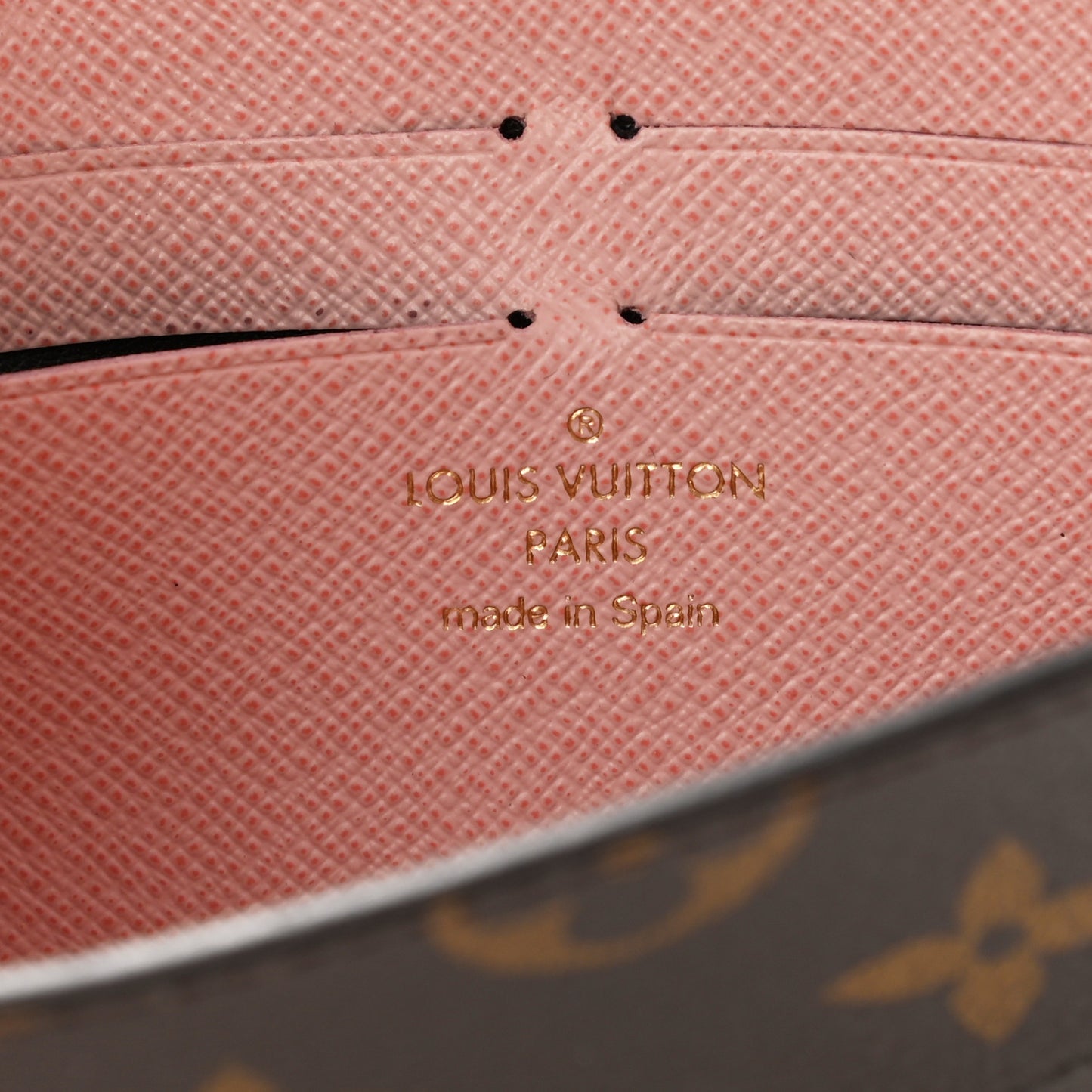 Monogram Jeanne Wallet Rose Ballerine