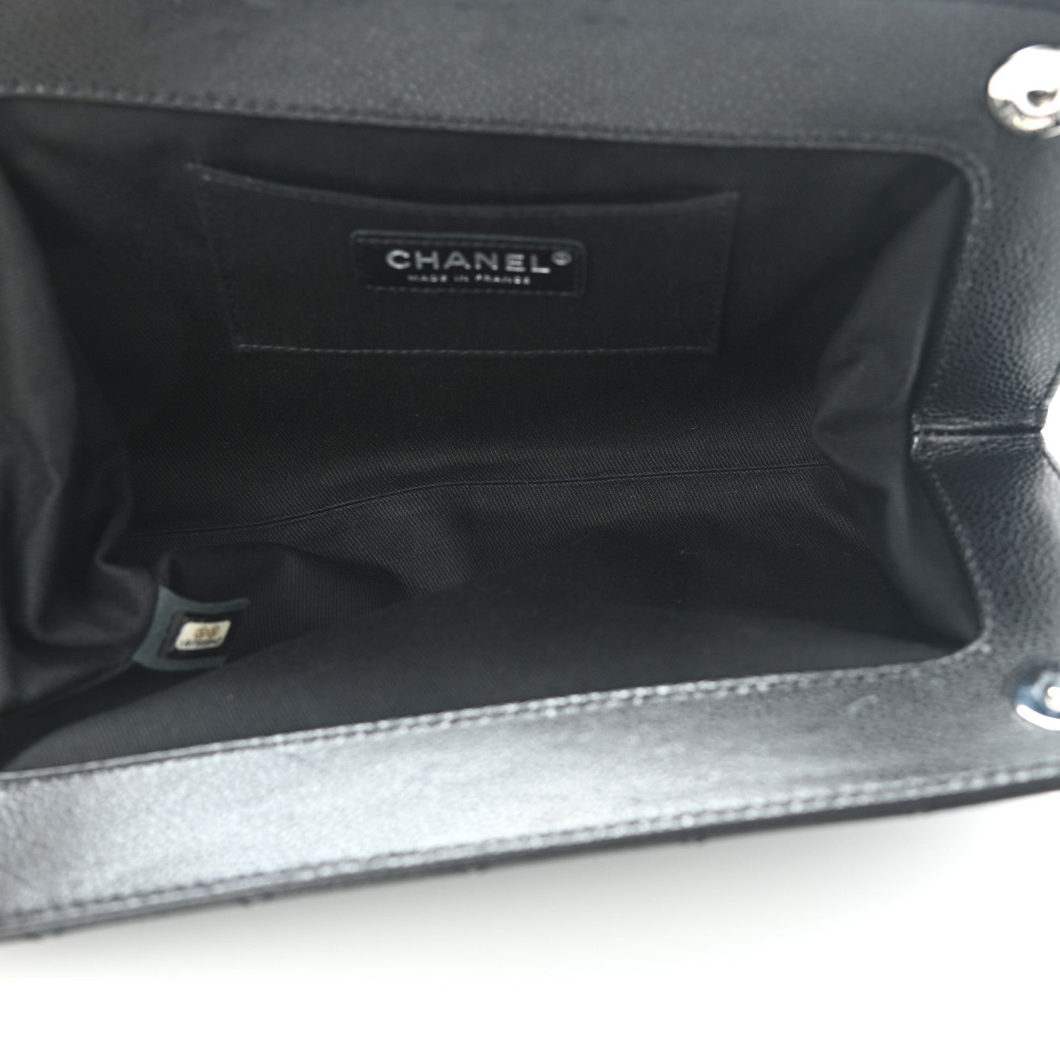Chanel Caviar Quilted CC Clutch Black 5 of 8