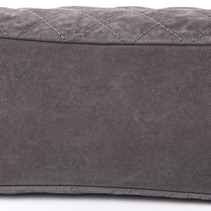 Chanel Iridescent Caviar Quilted Boy Handle Hobo Dark Grey 10 of 13