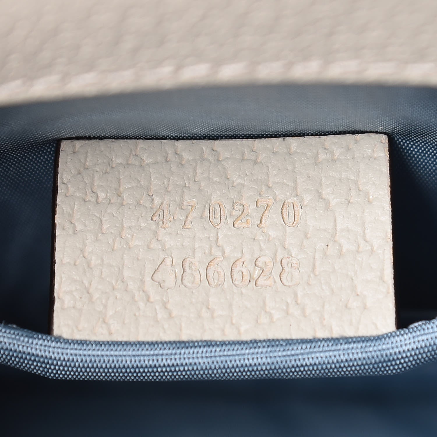 Gucci Textured Calfskin Bee Star Print Mini Sylvie Top Handle Bag Mystic White 7 of 8