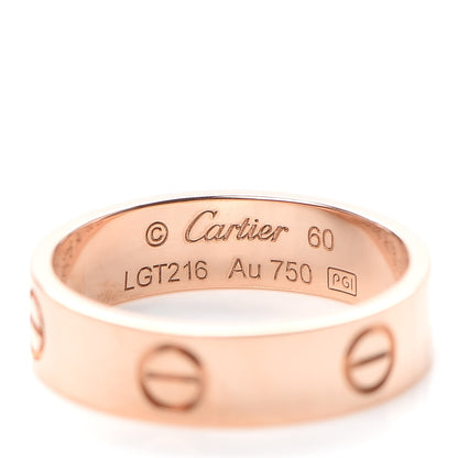 Cartier 18K Pink Gold 5.5mm LOVE Ring 60 9 4 of 5