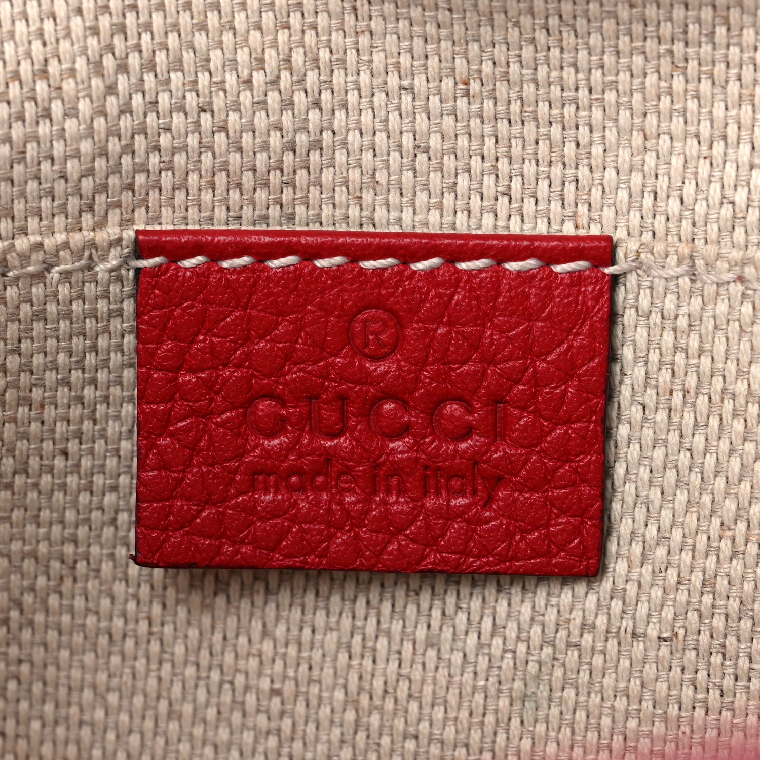 Gucci Pebbled Calfskin Small Soho Disco Bag Tabasco Red 6 of 10