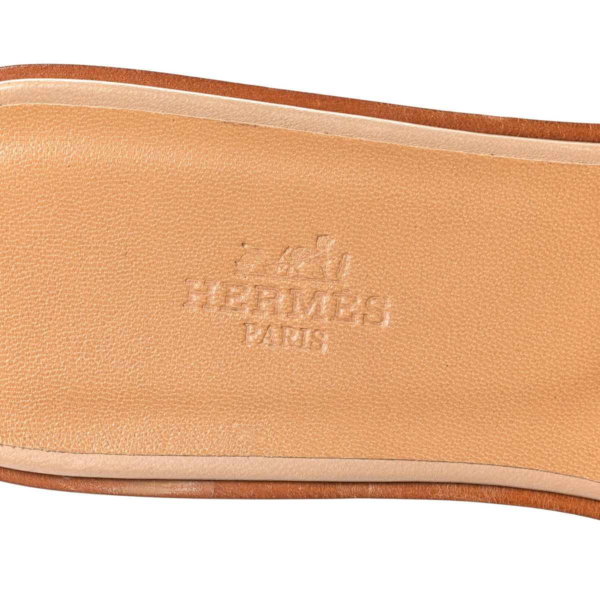 Hermes Linen Canvas Oran Sandals 38 Beige 7 of 8