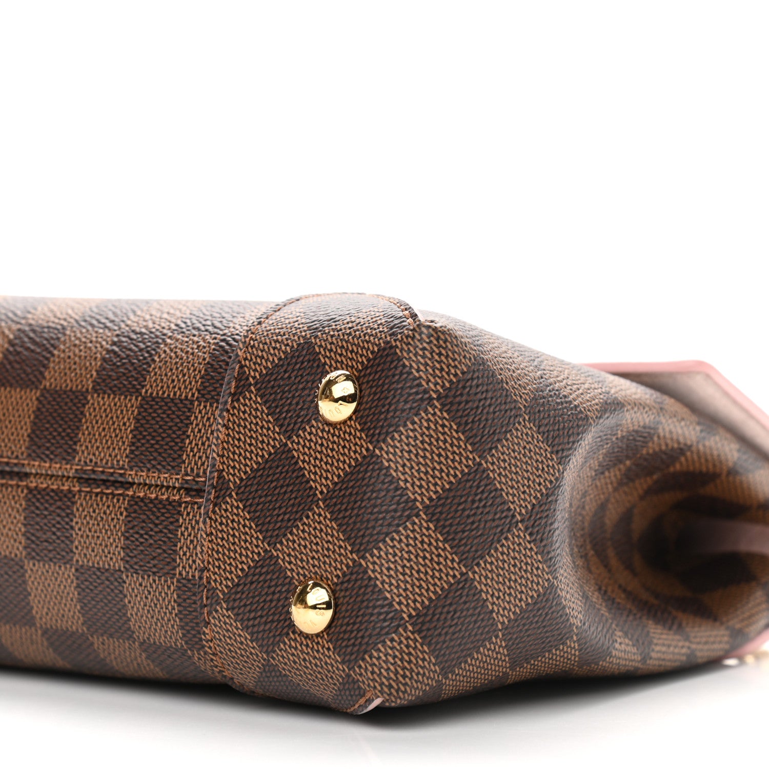 Louis Vuitton Damier Ebene Caissa Clutch Rose Ballerine 8 of 10