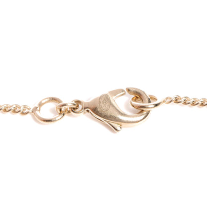 Chanel Crystal CC Alligator Necklace Gold 5 of 6