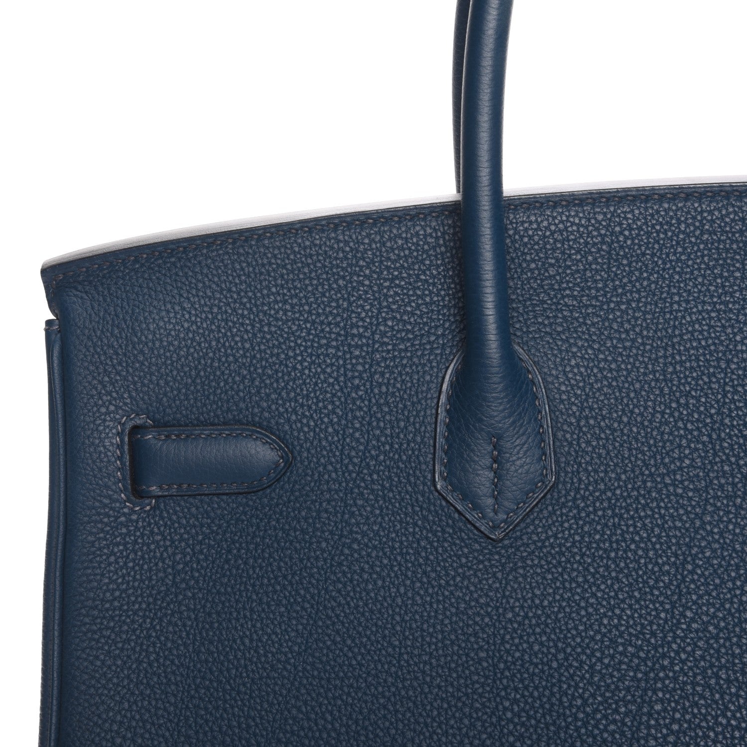 Hermes Taurillon Clemence Birkin 35 Bleu De Prusse 9 of 24