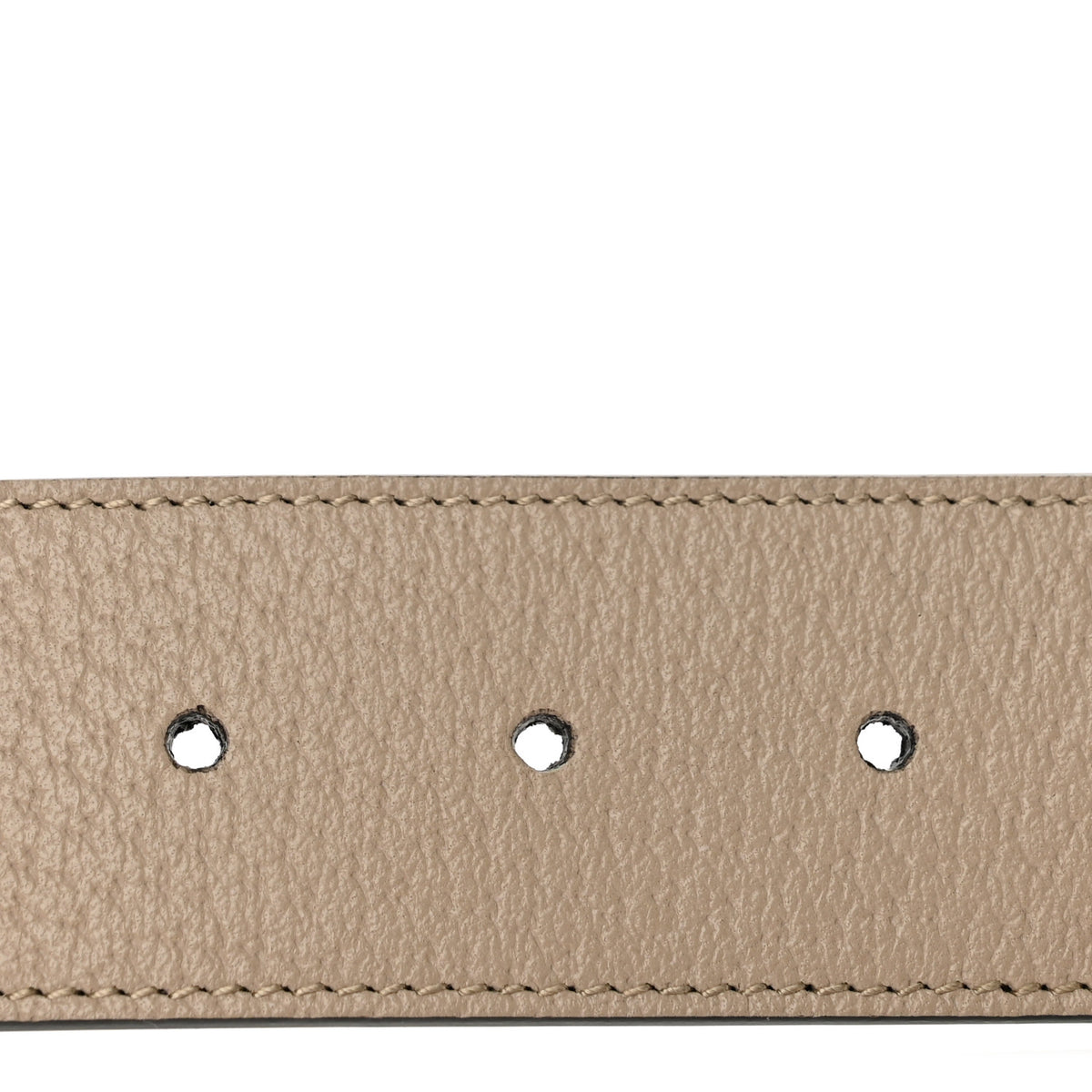 GG Supreme Monogram Matte Plutone Calfskin Double G 40mm Belt 80 32 Beige Mystic White Oatmeal
