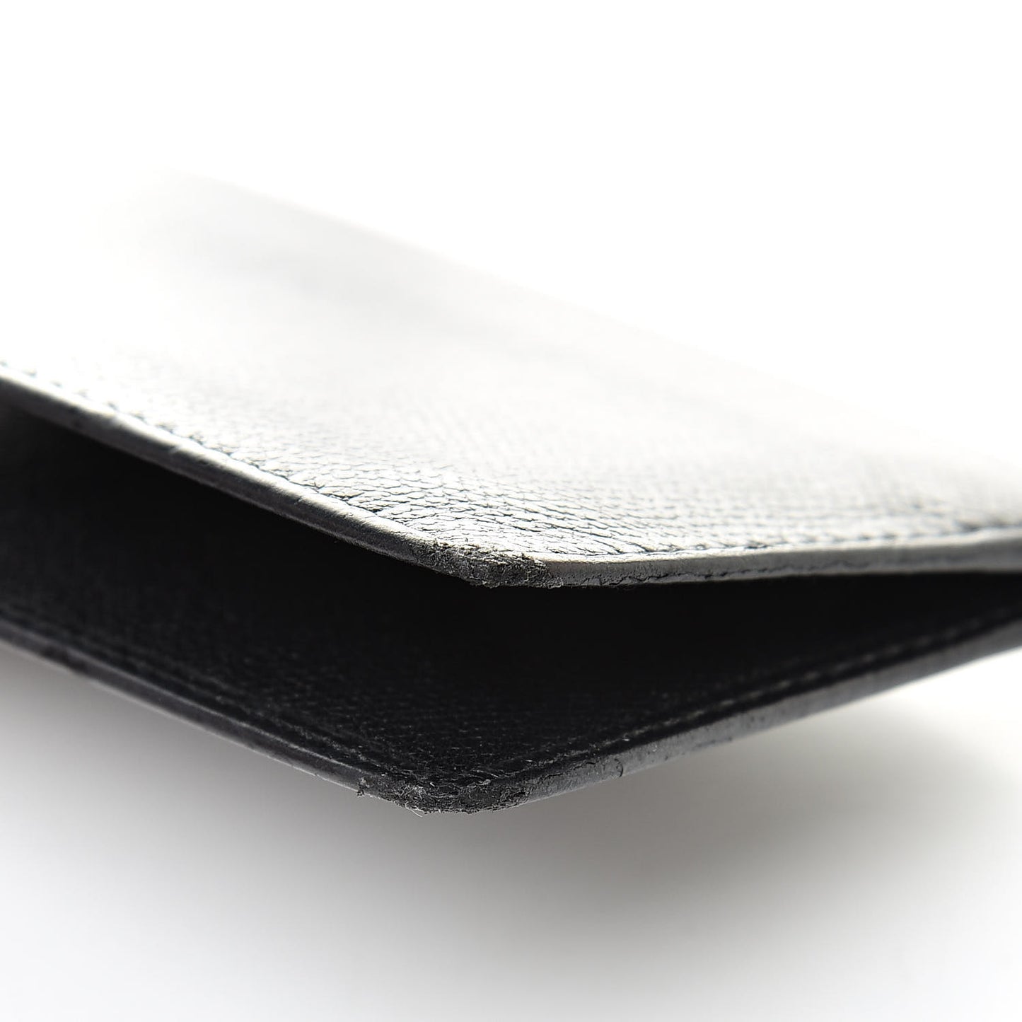 Calfskin Card Holder Wallet Black