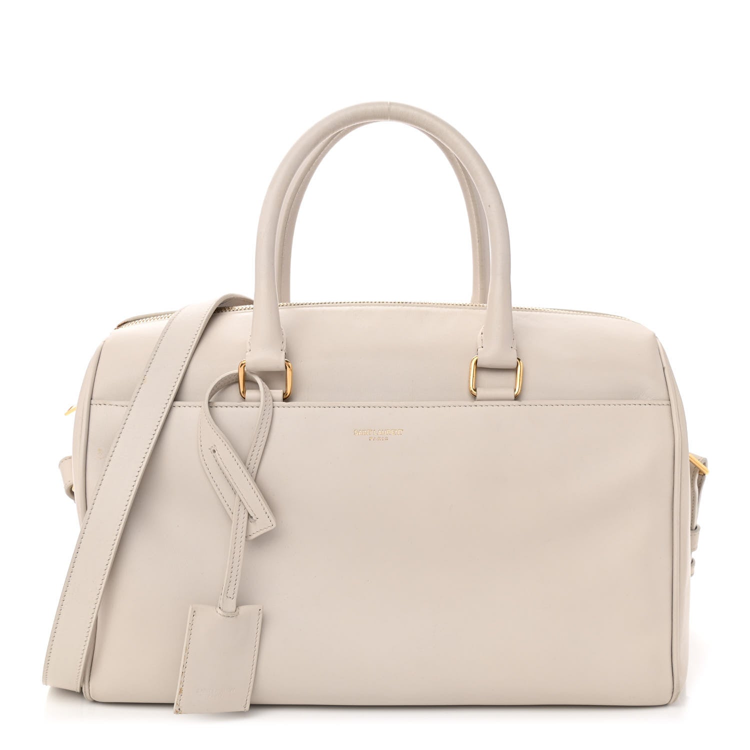 Saint Laurent Calfskin Classic Duffle 6 Dove White 1 of 8