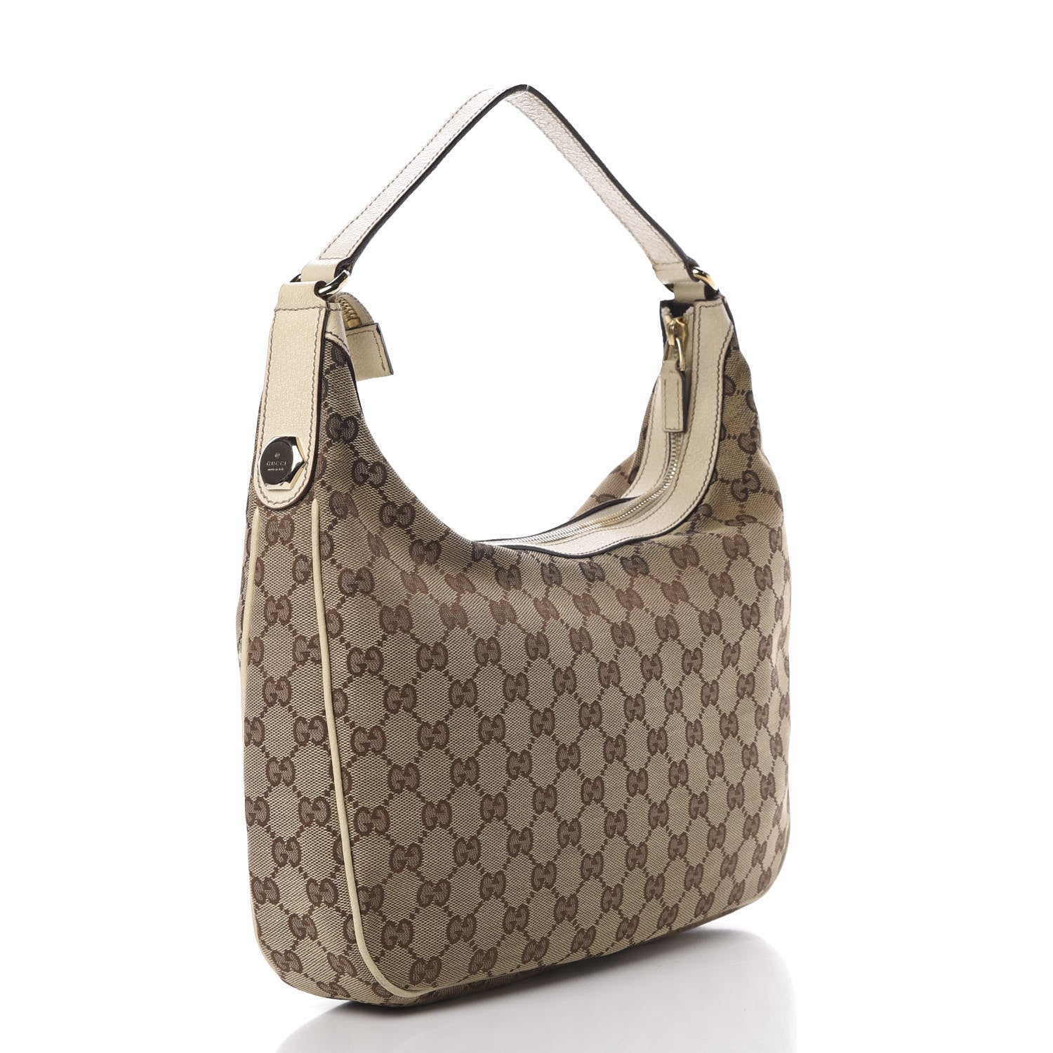 Gucci GG Monogram Medium Charmy Hobo Off White 3 of 15