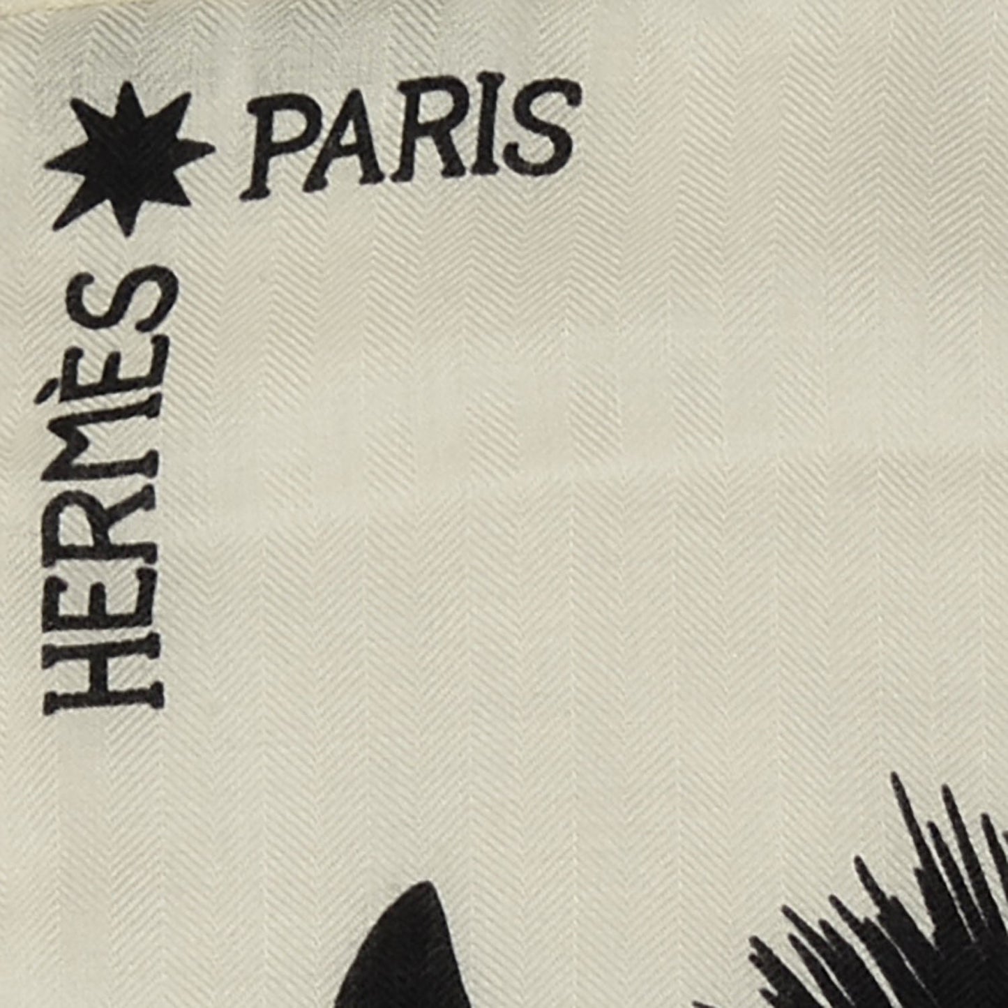 Cashmere Silk Zebra Pegasus Shawl 140 White Black Naturel