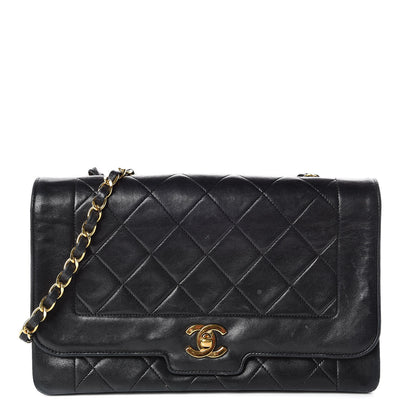 Chanel Lambskin Quilted Medium Single Flap Black 1 of 21
