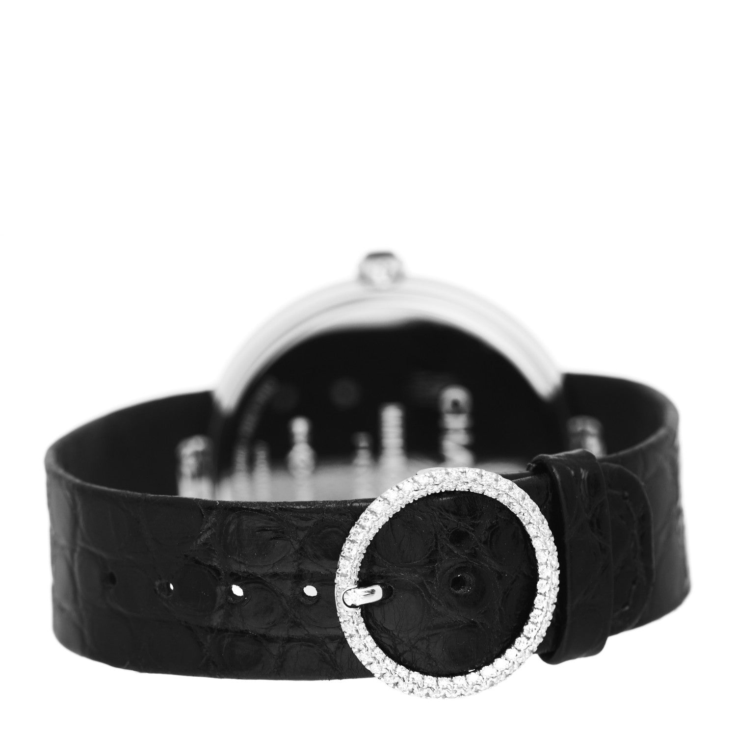Chanel 18K White Gold Alligator Diamond Mother of Pearl 37.5mm Mademoiselle Prive Automatic Watch 3 of 5