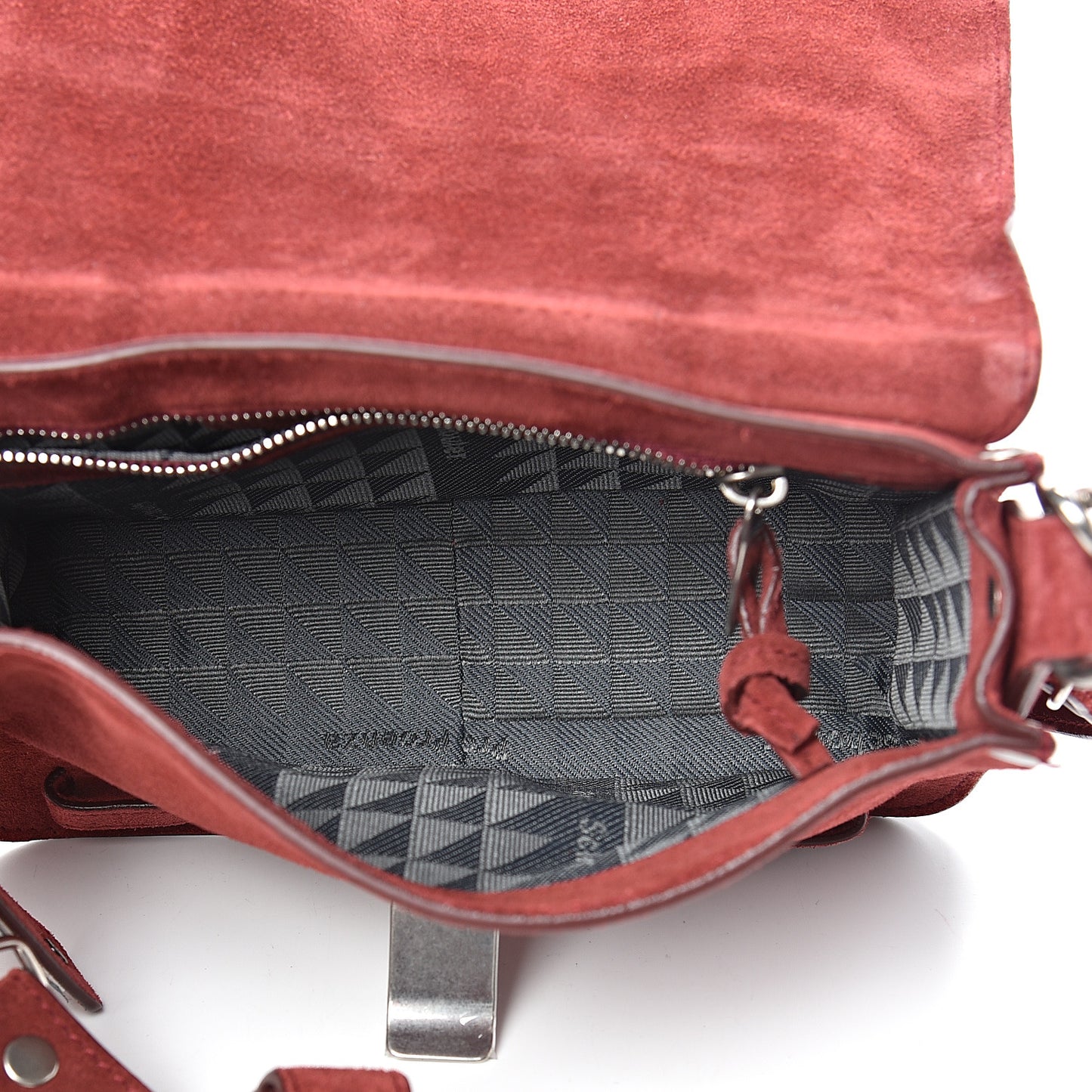 Suede PS1 Mini Pouch Messenger Bag Midnight Plum